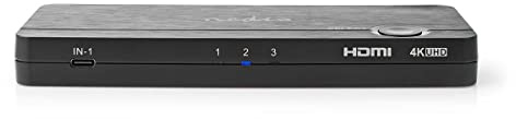 NEDIS HDMI ™ Converter | USB-C™ Buchse / 2X HDMI™ Eingang / 4X USB A Female | 1x HDMI™ Ausgang | 1-Weg | 4K@60Hz | 18 Gbps | ABS | Anthrazit