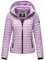 MARIKOO Damen Jacke Steppjacke Übergangsjacke mit Kapuze gesteppt B600 [B600-Samt-Light-Lilac-Gr.S]