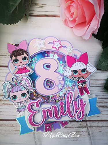 Lol Inspired 3D Cake Topper Personalised Cake Decor/Shaker cake topper