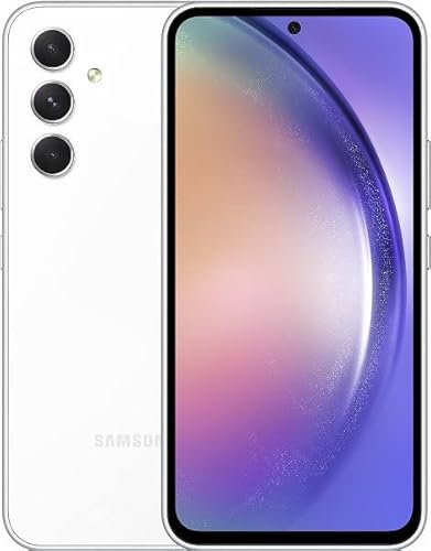 Samsung Galaxy A54 5G Mobile Phone 6.4 Inch Super AMOLED FHD+ screen 256 GB Awesome White,