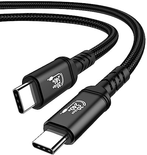 Avatcen Cavo USB C 2 m, 240 W USB 3.2 Gen 20 Gbps Trasferimento dati PD Cavo Type-C a ricarica rapida, cavo per monitor video 4K compatibile con iPhone 15 Pro Max, MacBook, Galaxy S23,Tablet Laptop