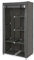 Retoo Kleiderschrank Stoffschrank mit Kleiderstange 6 Ablagen Faltbare Faltschrank für Schlafzimmer Ankleidezimmer Wohnzimmer Reißverschluss 170 x 90 x 45 cm Grau