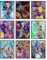 BigWig Prints Basketball-Poster, Basketball-Poster fürs Jungenzimmer, NBA-Kunst, Sport-Wanddekoration, Kobe Bryant, Lebron James, Steph Curry, Kawhi Leonard, 9er-Set (ungerahmt, 20,3 x 25,4 cm)