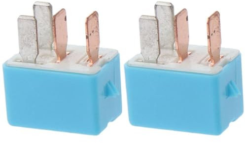 YYlingx 2Pcs A/C Compressor Cooling Fan Multiple Use Relay Blue 90080-87026 90987-02027 12V for Toyota 1997-2014
