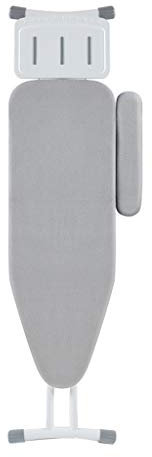 ASHILD Asse da stiro in metallo, asse da stiro stabile pieghevole Grande tavolo da stiro per lavanderia, con asse per maniche, grigio 149367 cm Asse da stiro (Color : Gray, Size : 149367CM)
