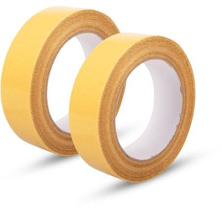 Innfeeltech 2 Rolls 30mm* 20m Double Sided Carpet Tape Heavy Duty Wide Mounting Tape, Stickt Fabric Tape for Wall Floor Carpet