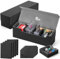 FunGuys Card Deck Box for Trading Card Storage, Toploader Storage Box, MTG Deck Box Commander holds 500+ Cards with Dice Tray and Dividers, TCG, Magic the Gathering