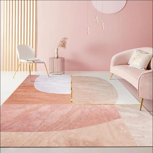 Tzvpsu Table dappoint,Tapis Rose Violet à Design Simple, Lavable et Facile à Nettoyer,Table d'appoint Decoration Chambre Fille ado,80x160cm