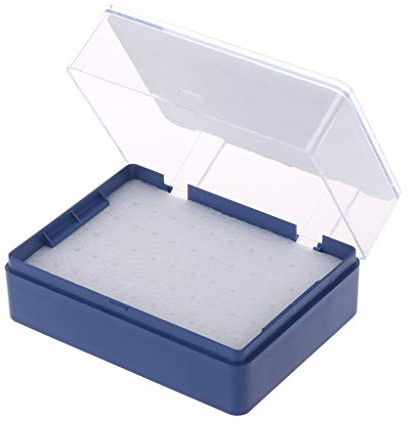 Aufbewahrungsbox mit Schaumstoff-Fräser-Organizer für 50 PCB-Bohrer, Schraubendreher-Bithalter
