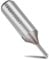 hsawbit Straight Single Flute Router Cutter - 1/2 Inch Shank, 5mm Cut Diameter & 20mm Cut Length, Flush Trim Router Bit for Woodworking