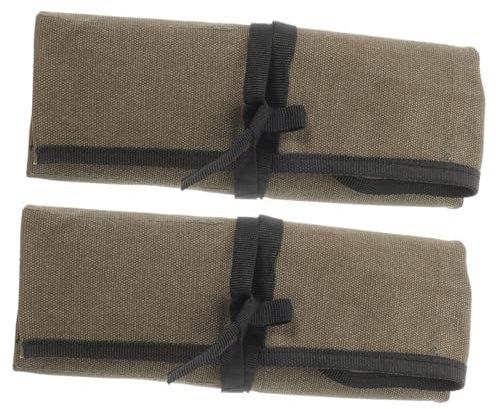 WATIIFUFU Electrician Tool Bag Canvas Tool Roll Bag Storage Pouch Multipurpose for Diy Compact