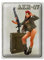 FEMER Blechschild Gewehr 30x40 cm Pinup Kalaschnikow AKM-47 Deko Schild