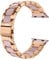 Wearlizer Compatible with Apple Watch Band 38mm 40mm 41mmFashion Wristbands Women, Stainless Steel and Resin Replacement Metal Clasp For iWatch Ultra2/Ultra/SE/10/9/8/7/6/5/4/3/2/1-Dark Rose Gold+Pink