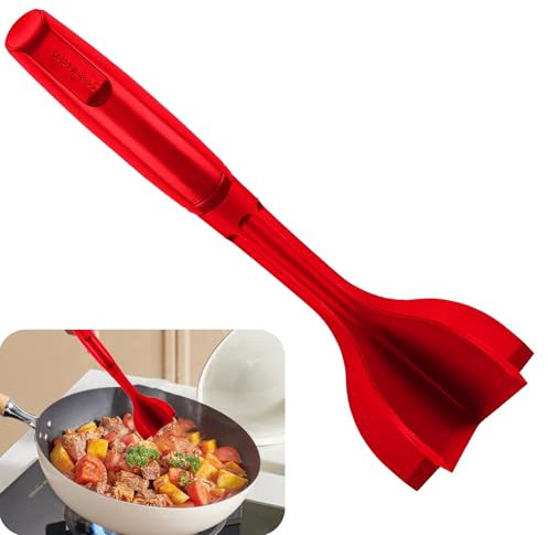 Picadora de Carne de Nailon,Picadora de Carne Picada,Trituradora de Carne,Trituradora de Nailon Resistente Al Calor,Herramienta de Cocina, Picadora de Hamburguesas(rojo)