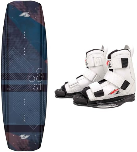 F2 Set Wakeboard Coast Petrol 138cm mit Wakebindung Team Boot L/XL