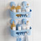 TAILI Duschablage Saugnapf ohne Bohren Duschorganizer Duschregal Saugnäpfe Duschgel Halterung Abnehmbar Belastbarkeit 10 KG Wasserdicht Badregal mit Saugnapf für Shampoo und Duschgel, Blau