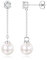 Dochais Orecchini perle S925 placcati oro 14K - Orecchini perle oro/argento - Orecchini perle a goccia impermeabili - Gioielli moda ipoallergenici