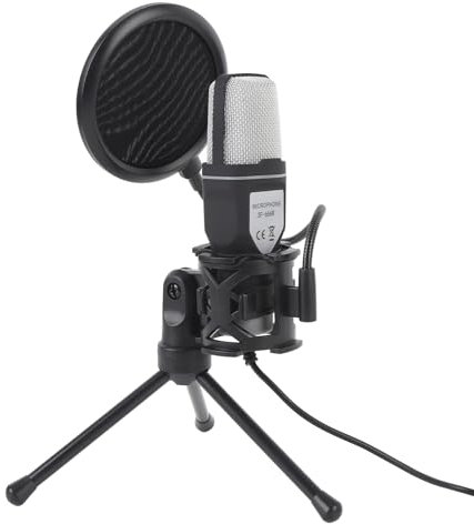 Luocute Gaming -Mikrofon mit RGB -Beleuchtung, Windschutz -Pop -Filter -USB -Kondensator -Mikrofon für PC, Professionelles Computer -Mikrofon -Kit für Spiele, Streaming, Videoanrufe,