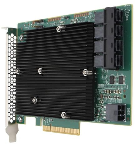 Scheda HBA a Basso Profilo, LSI SAS 9300 16I Card HBA 12GBPS 16 SATA SAS Port HBA Controller Card per Vittorie per Linux per VMware per FreeBSD