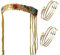 Zxfdsfdbnm Ägyptischer Haarreif für Erwachsene, Teenager, Cosplay, goldene Farbe, Schlangenform, Armreif, Live-Übertragung, Halloween, Party, Kopfschmuck