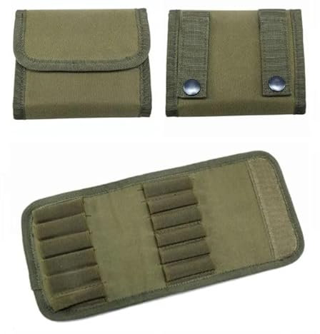 Patronenetui Munitionstasche Patronentasche für Jagd versch. Farben Sport Etui (Olive Grün)