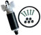 Impeller with Sealing Rings and Screws for Intex Pure Spa Impeller Suitable Model Type SSP-H-10-2 SSPH102 SSP-H-20-M & SB-20M 403M 401M and 637R, Pure Spa Hot Tub Pump Impeller with Shaft and Bushes