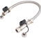 Kudos-Trading 15mm Central Heating Filling Loop Kit – Flexible Braided Hose with Isolation Valves & Double Check Valve – Combi Boiler Water Refill Pipe – WRAS Approved