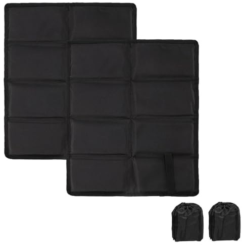 Torytoe 2er Pack Sitzkissen Outdoor, Wasserdicht und Thermo Sitzunterlage Outdoor mit 2 Aufbewahrungstasche, Weich und Bequem Sitzkissen Faltbar für Camping, Picknicks, Angeln, Maschinenwaschbar