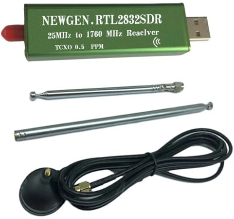 Duanthry Software Radio RTL2832U R828D USB2.0 RTL-SDR Ricevitore a Banda Piena Aviazione Scanner TV a Onde Corte