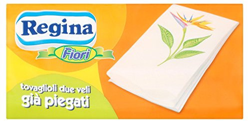 Regina Tovaglioli Fiori Piegati - 8 confezioni da 42 tovaglioli [336 tovaglioli]