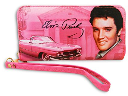 Midsouth Products Elvis Presley börse â€“ Pink mit Gitarren, GröÃŸe M
