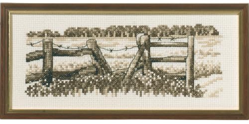 Permin Counted Cross Stitch Kit Fence