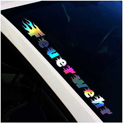 FS81 Frontscheibenaufkleber Feuerwehr - Finest Folia (Hologramm, Außenklebend)