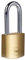 Yale - Y110B/30/132/1 Standardsicherheit 30mm Messing Vorhängeschloss - Medium Bügel - Medium Gehärteter Stahl - 3 Schlüssel