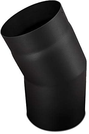 LANZZAS Ofenrohr Bogen 22° Grad, im Durchmesser, DN, Ø 150 mm, Farbe: schwarz-metallic - weitere Rohre aus unserem Sortiment, finden Sie hier.