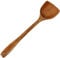 Wood Spatula Cooking Utensils Wooden Turner for Nonstick Cookware Long Handle Wood Kitchen Spatula Ideal fit for Pan and Wok Corner Spatula (B)