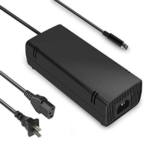 Xbox 360 E Power Supply, uowlbear AC Adapter Power Brick with Power Cord for Xbox 360 E Console 100-240V Auto Voltage Low Noise Version -Built in Silent Fan