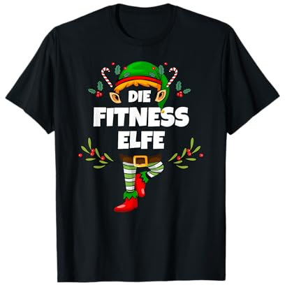 Fitness Elfe Lustiges Weihnachten Elf Sport Fitness Damen T-Shirt