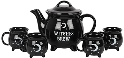 something different Witches Brew Ceramic Black Tea Set