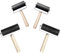 EACHPT Gummiwalze für Druckgrafik, 4PCS-Druckwalze, Gummibrayer, Druckfarben-Druckwalze, Gummizylinder für den Druckprozess, Linoleumfliesendruck (Farbe: Schwarz)