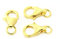 NaturSchatulle Karabinerverschluss Silber 925 18K Gold I 3 Stück Schmuckverschluss 10mm Karabinerhaken Kettenverschluss Basteln Schmuckherstellung