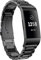 Gheper Uhrenarmband aus Metall für Fitbit Charge 3/Charge 4/SE - Schnelle Passform - Edelstahl - Schwarz - 160mm-220mm