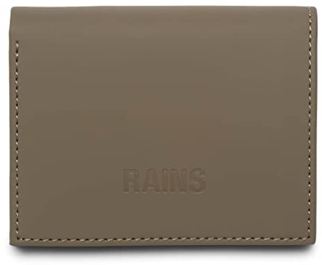 RAINS Folded Wallet Geldbörse, Erwachsene, Unisex, 66 Holz (Braun), Einheitsgröße