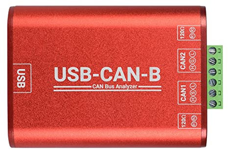 Waveshare USB to CAN Adapter Dual-Channel CAN Analyzer Industrial Isolation Support Windows XP/7/8/10/11/Linux Systems