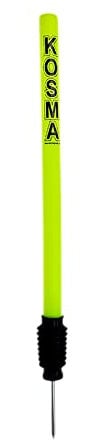 Kosma Cricket-Trainings-Zielstumpf aus Kunststoff | Cricket-Ziel-Wicket 71,1 cm | Kunststoff-Cricket-Trainingsstumpf | Cricket-Bowling- und Feldtraining | lebendige gelbe Farbe