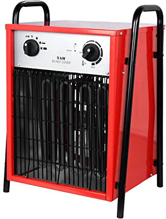 LARS360 Elektroheizung Heizlüfter Energiesparend 9000 Watt - Professionelle Industrieheizung Heizgebläse mit 3 Heizstufen, Elektroheizer für Innen- und Außeneinsatz, Überlastschutz Elektroheizgebläse