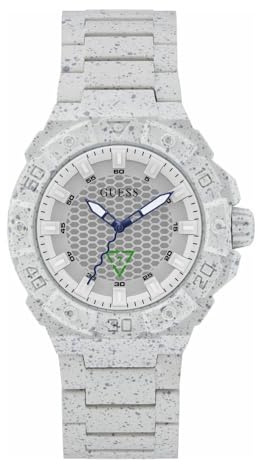 GUESS US Men's White Analog Watch