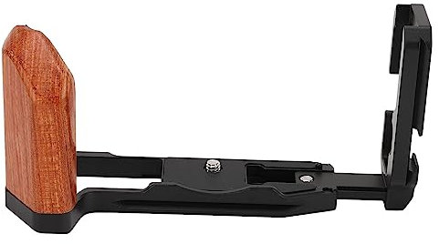 Support en L pour Appareil Photo, Plaque de Dégagement Rapide en Forme de L XT5 pour Appareil Photo X T5, Matériau en Alliage de Poignée en Bois, DSLR L Support