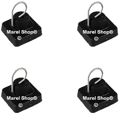 Marel Shop® - Kit 4 Pezzi Gommini Piedini per Griglia Piano Cottura compatibile con Smeg per modelli : PV695LCNXNL - PV695LCNXNLK - PVA164CB - PVA164CN - PVA175CB