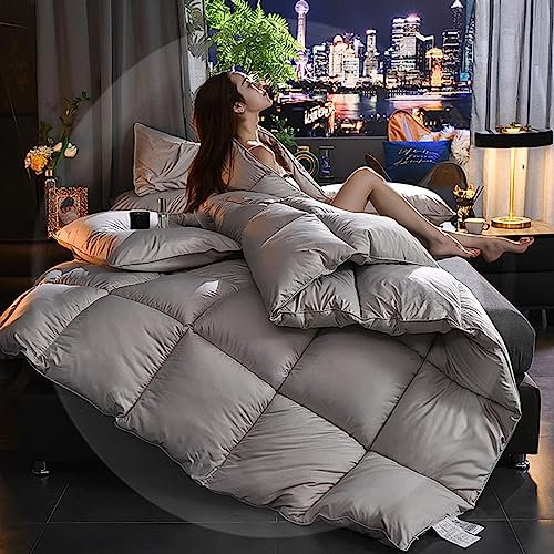 Duvet 200 X 220 cm Soft Microfibre,All-Year Round Quilt,Dicke Warme Winter Steppdecken Lamm Samt Bettdecke Kaschmir Daunendecke Single Double Queen